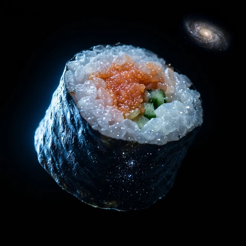 1本の細巻きをマクロで惑星のように撮影した合成