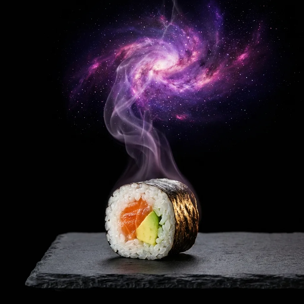 湯気が星雲になる幻想的ショット