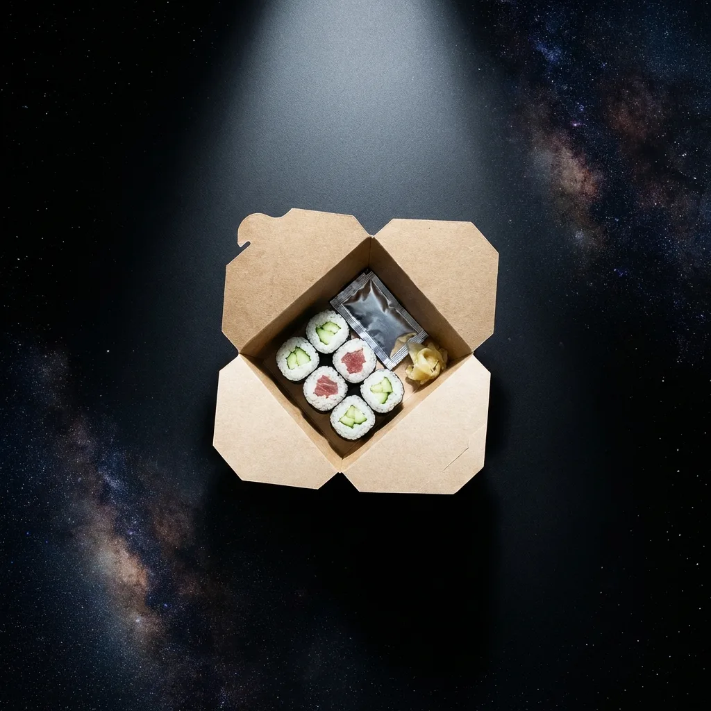 黒背景俯瞰フラットレイ