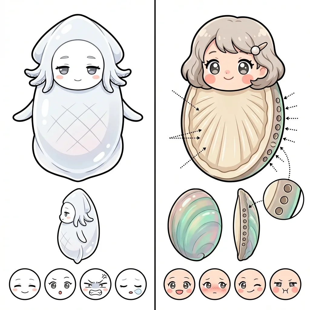 いかちゃん・あわびちゃん キャラクターシート