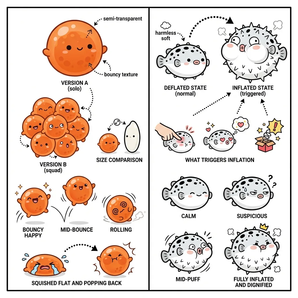 いくらくん・ふぐくん キャラクターシート