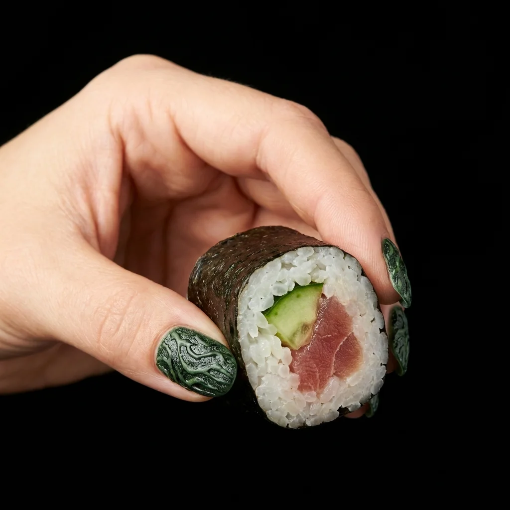 ネイルアートと細巻き