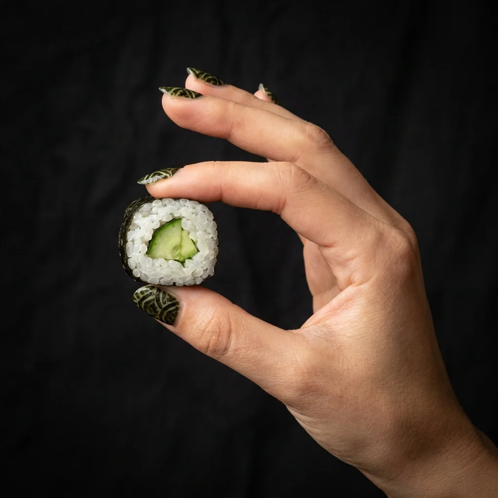 ネイルアートと細巻き #1