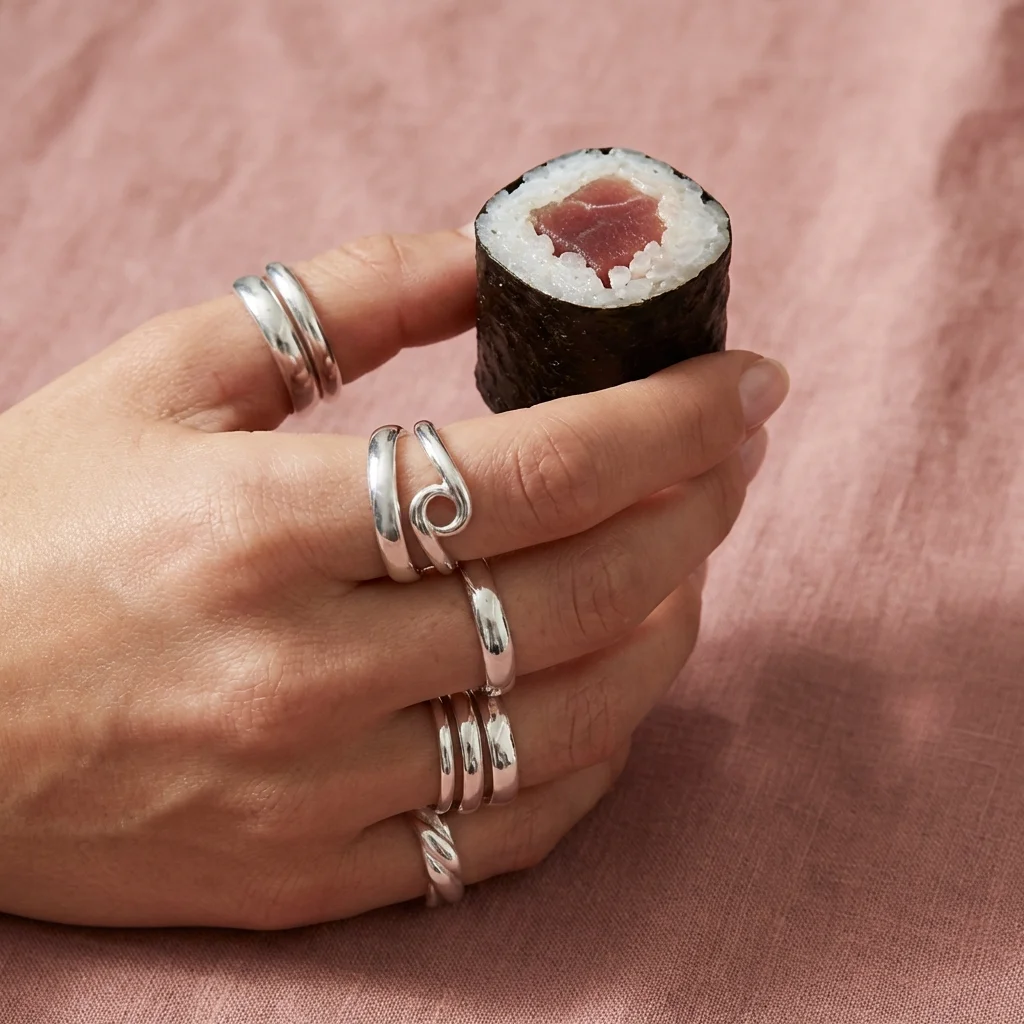 リングと細巻き