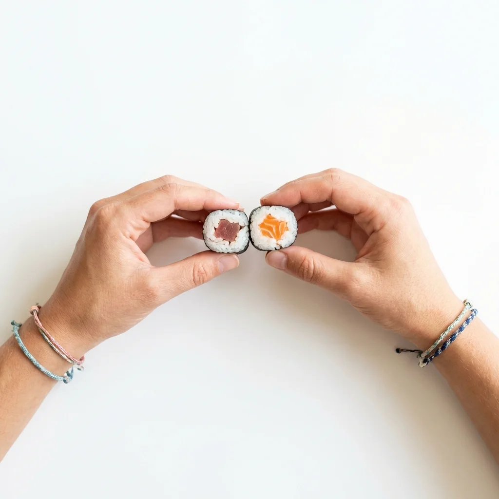 細巻きで、乾杯