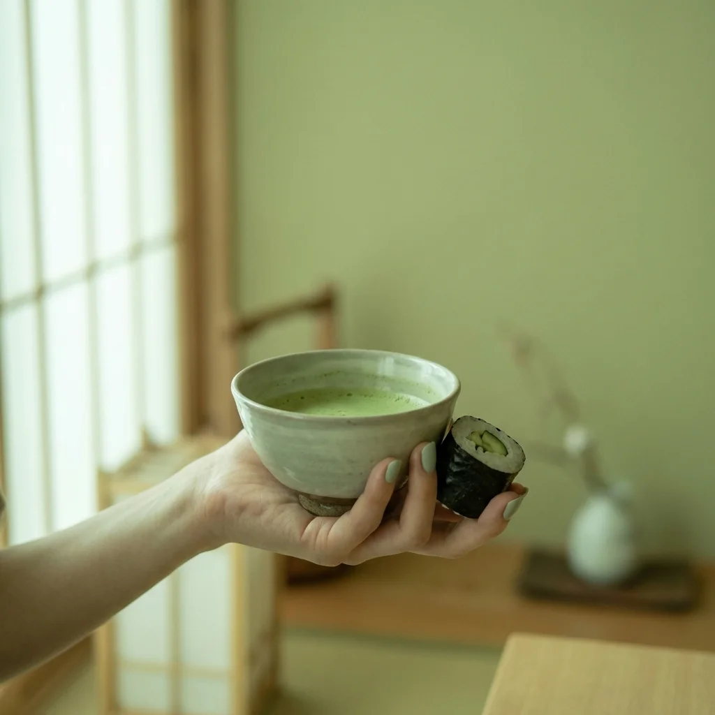 抹茶と、一緒に