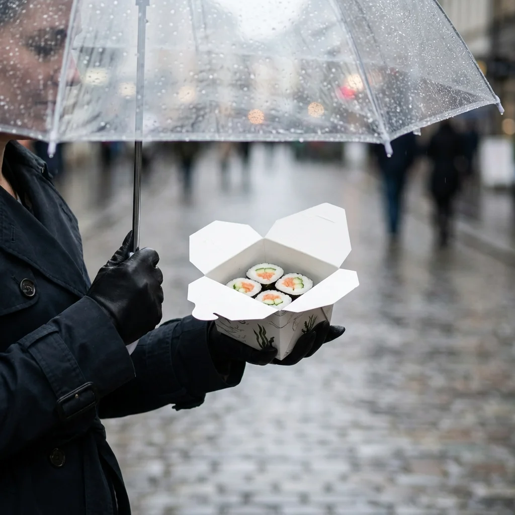 雨の日の、テイクアウト