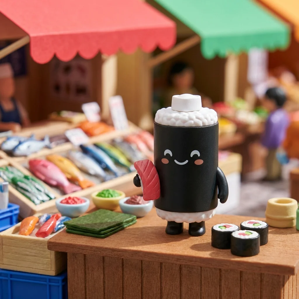 市場へ、お買い物