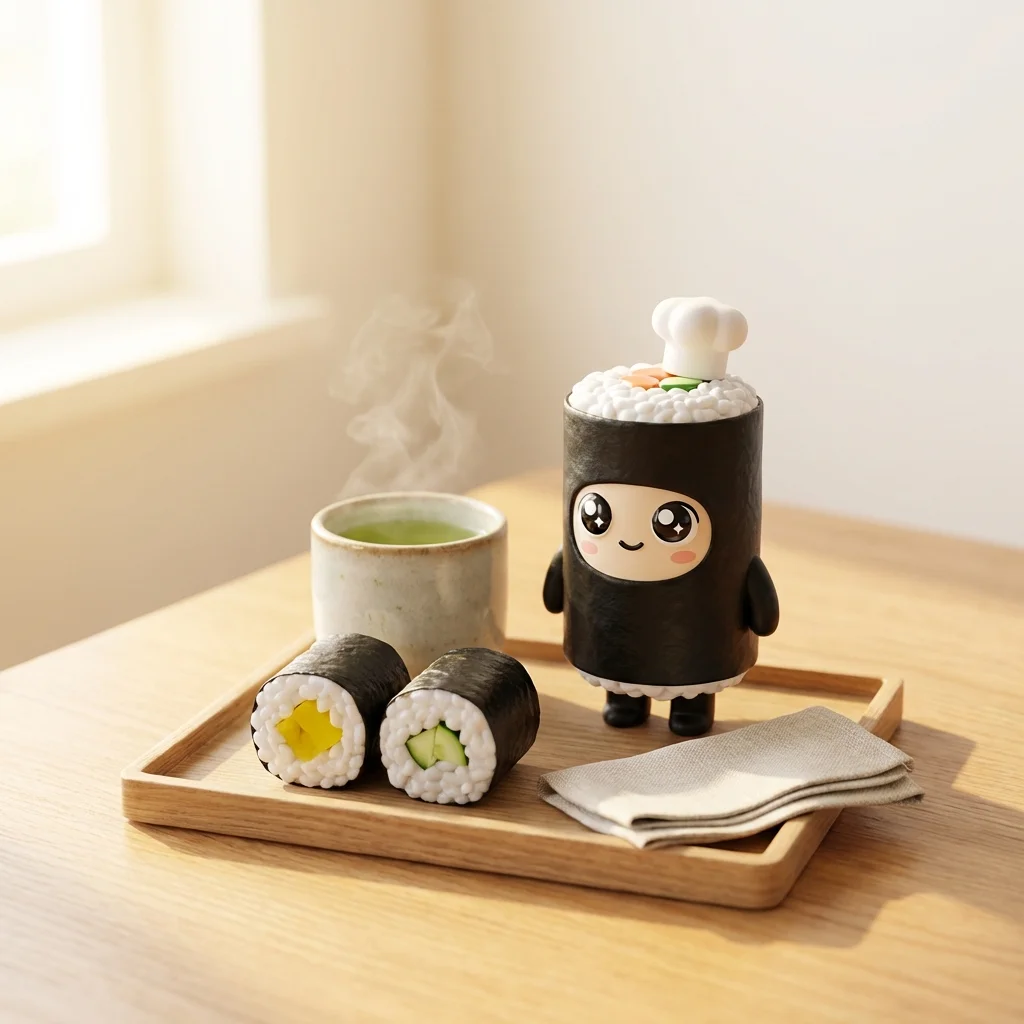 朝ごはんは、細巻き