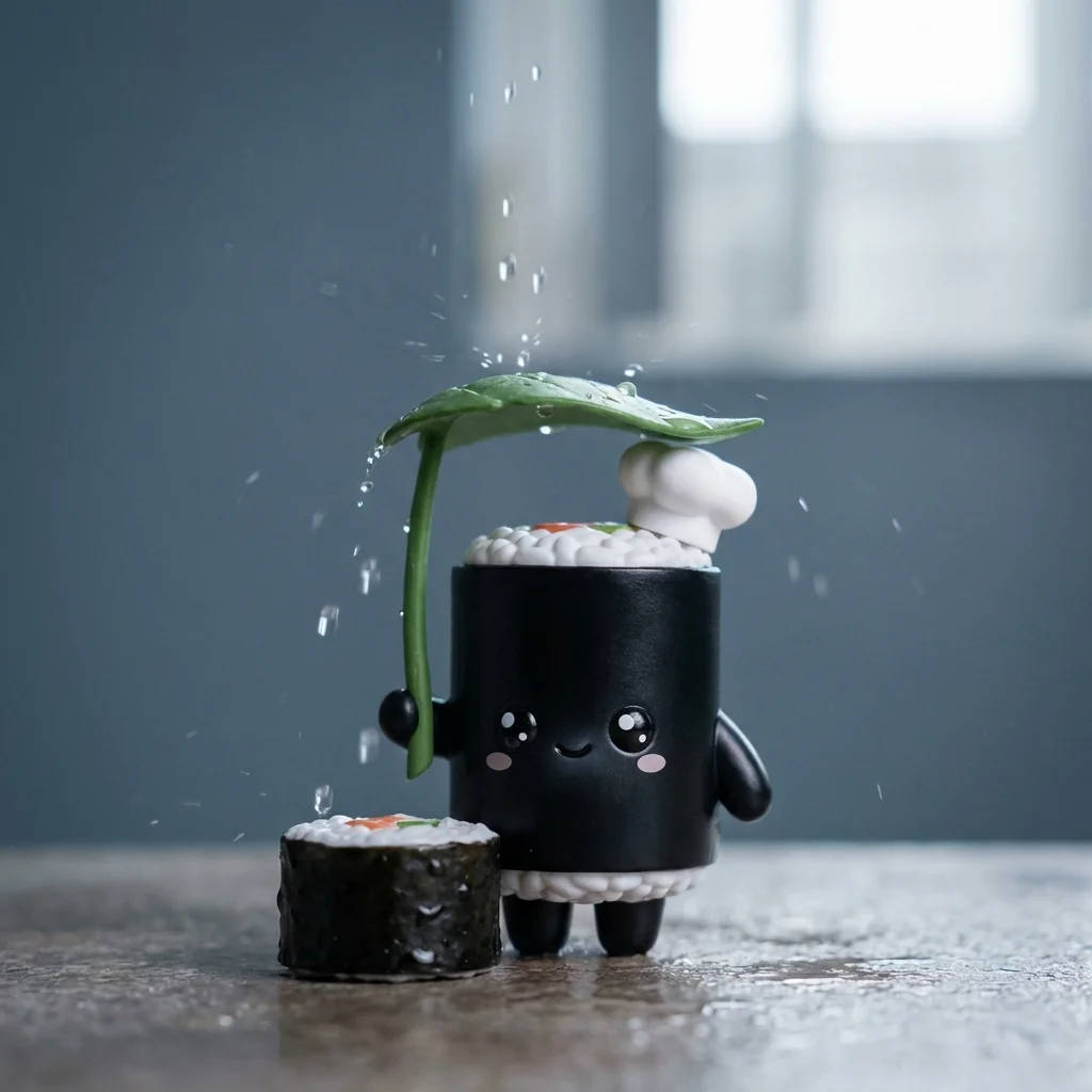 雨の日も、細巻き