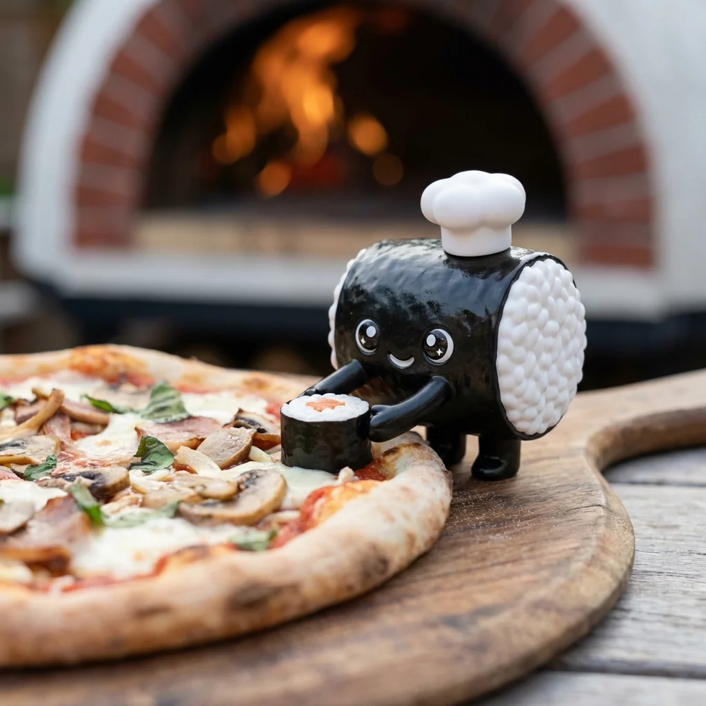 ピザにトッピング